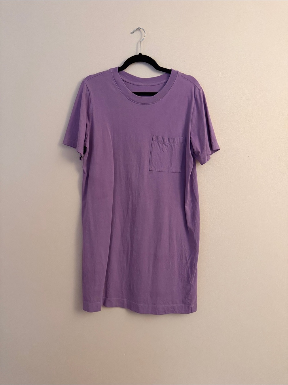 Everlane Lavender Pocket T-Shirt Dress size medium